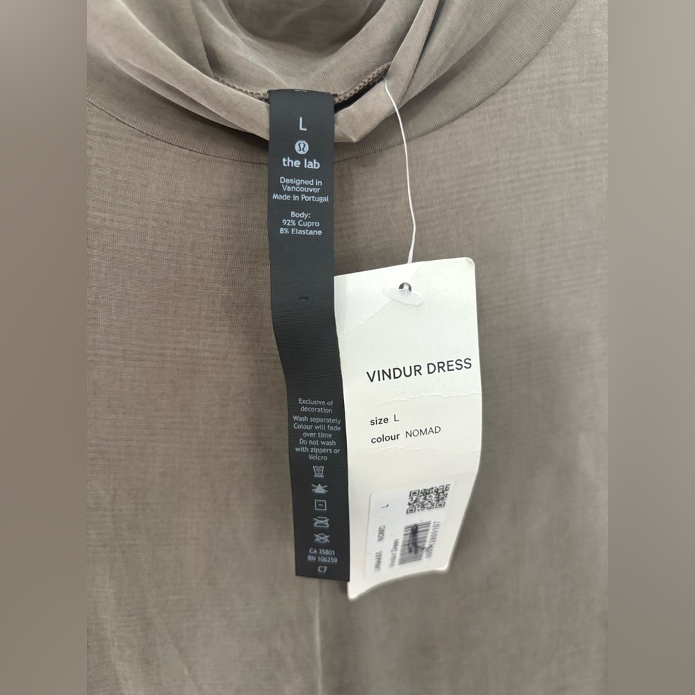 Lululemon•Vindur Dress Cupro *lululemon lab•BNWT•Nomad RARE PIECE•Sz L - Picture 10 of 16